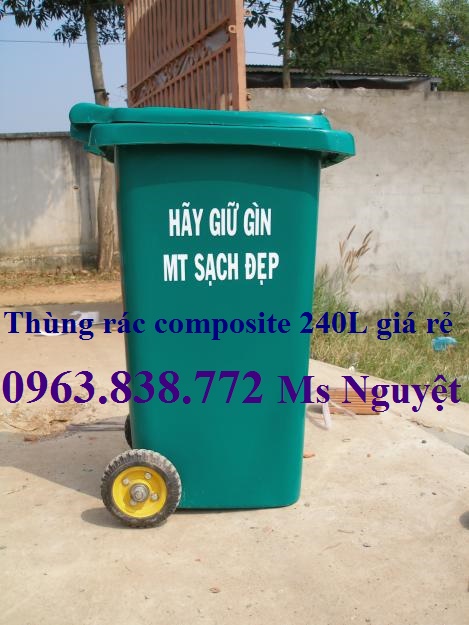 Thùng rác composite, thùng rác nhựa HDPE